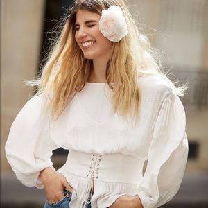 Free People Corset Blouse
